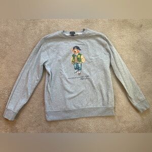 Ralph Lauren Kids Gray Polo Bear Sweatshirt